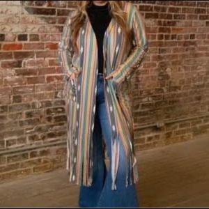 NWT Lucky and Blessed western cowgirl boho kimono duster